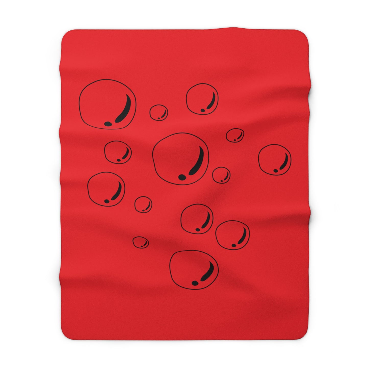 LUXURIOUS COZY BLANKET: THE EPITOME OF COMFORT AND WARMTH | Soap bubbles red 