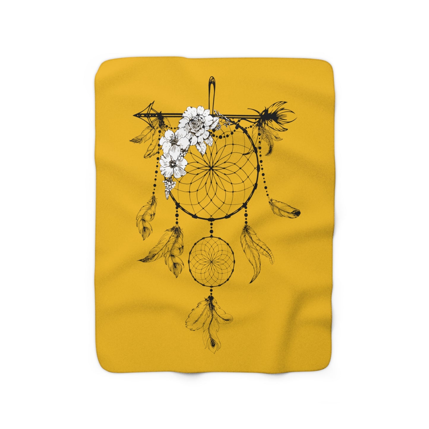 LUXURIOUS COZY BLANKET: THE EPITOME OF COMFORT AND WARMTH | Dreamcatcher2 Dark Yellow 