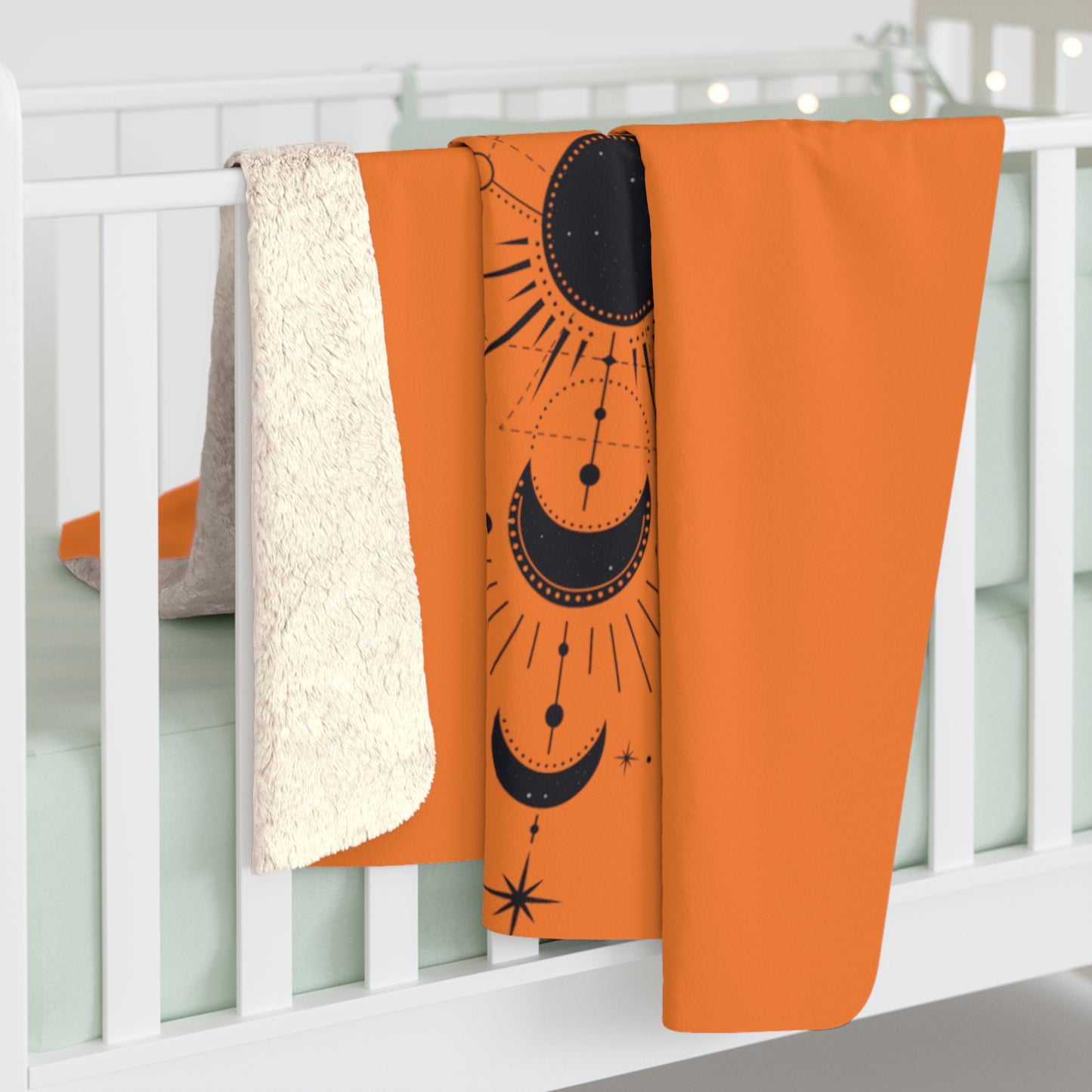 Luxuriöse Kuscheldecke: Mondorange