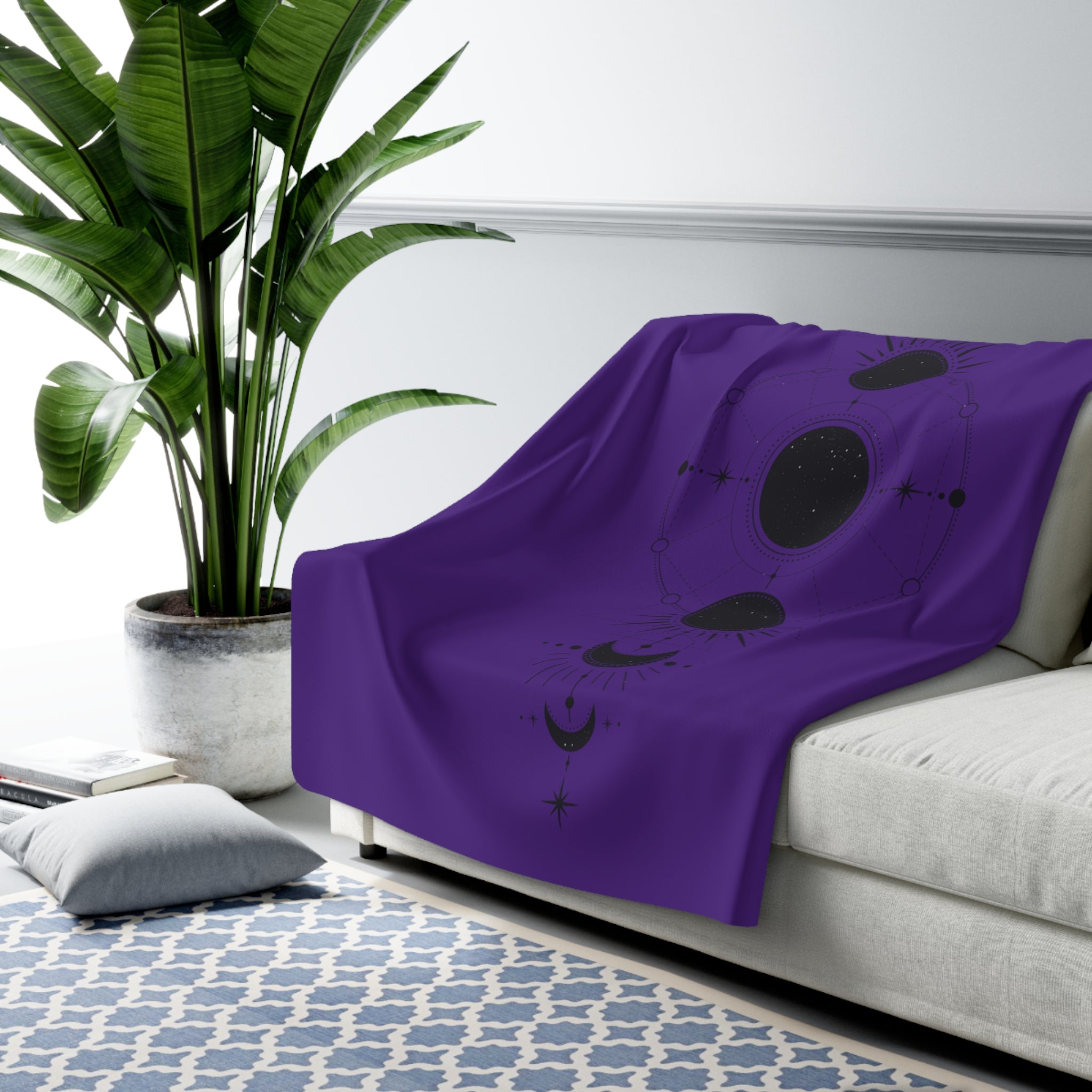 Kuscheldecke Mond Violett online kaufen