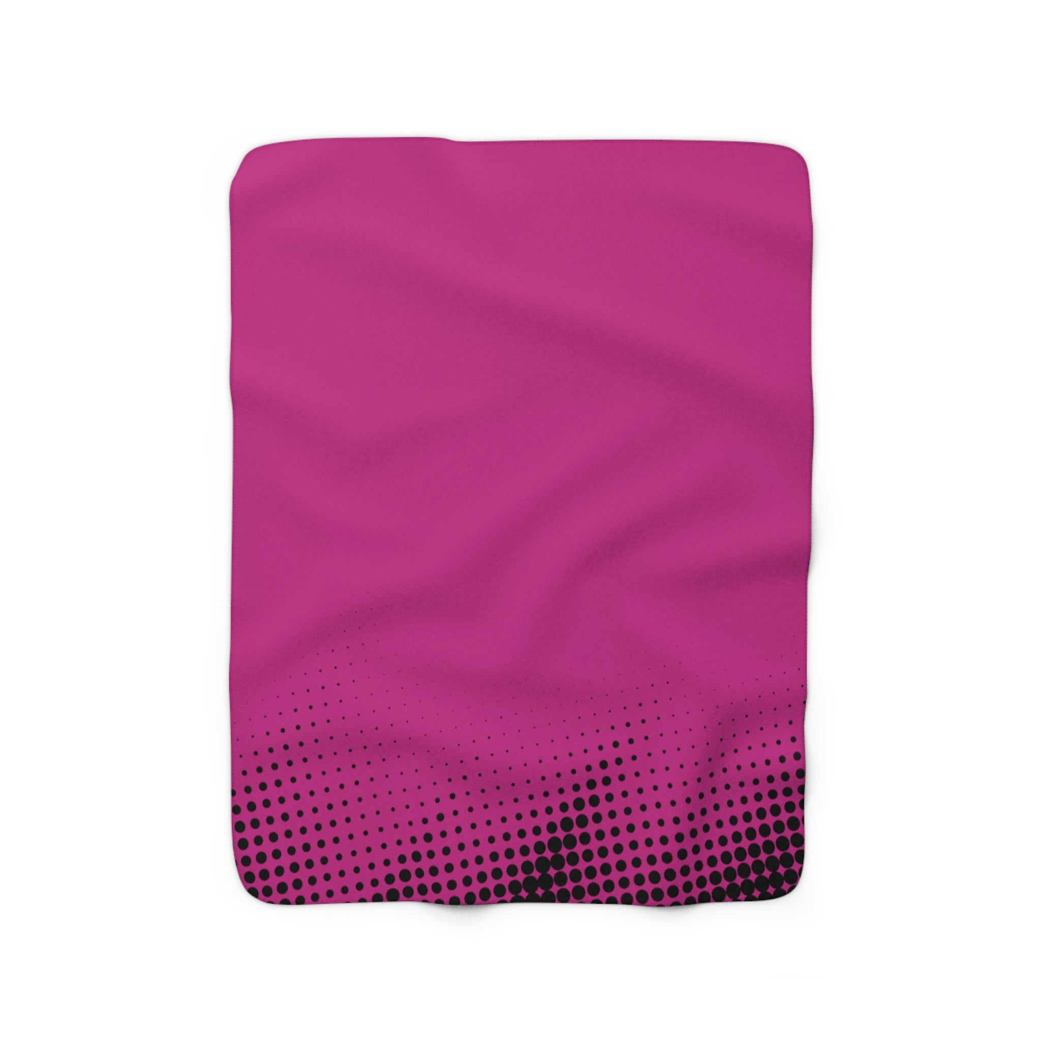 KUSCHELDECKE Wellen Punkte Pink