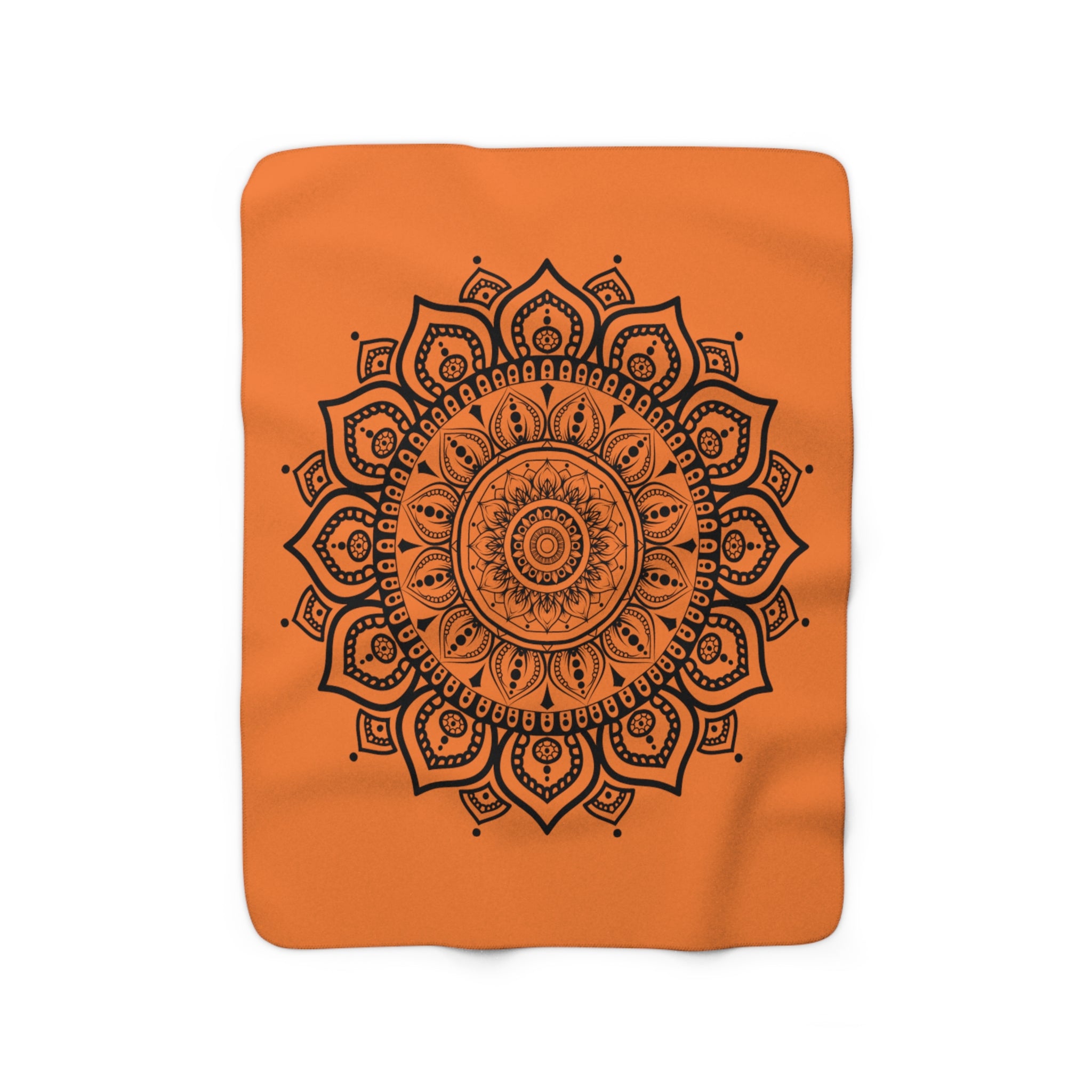 KUSCHELDECKE Mandala Orange