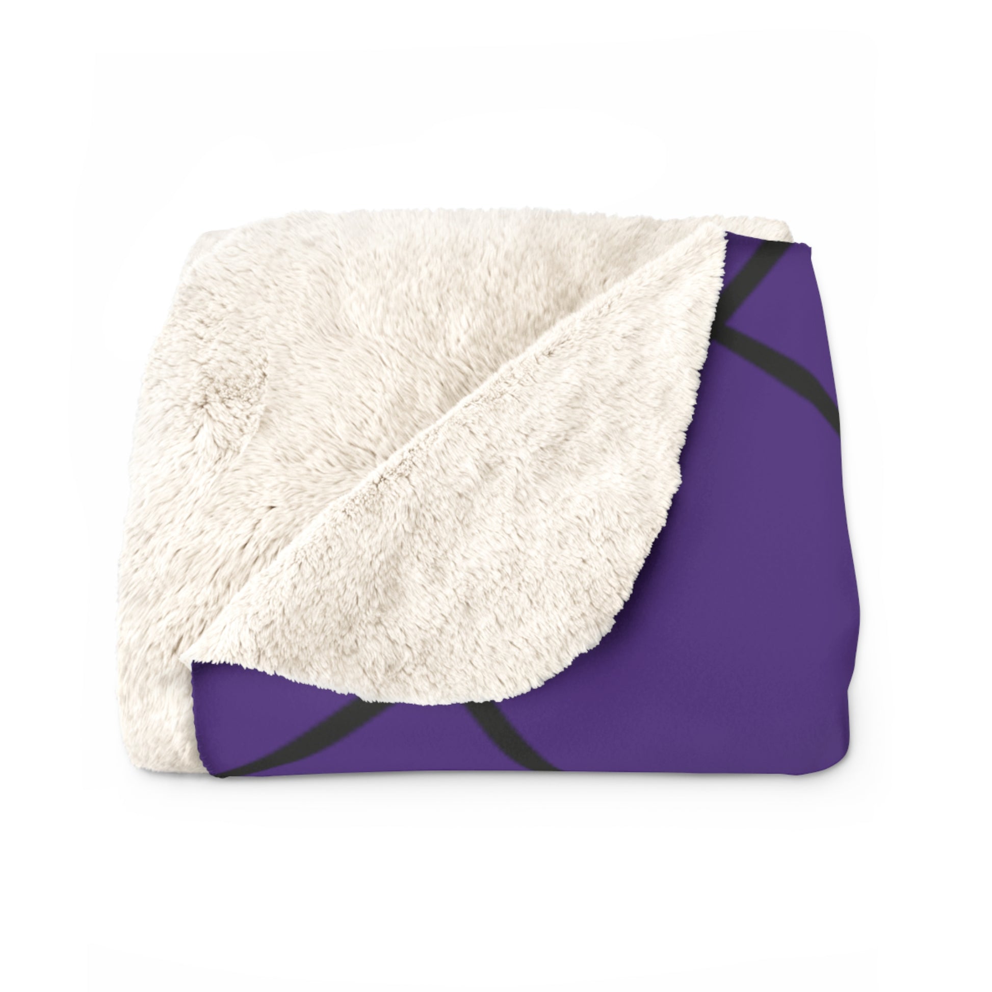 Kuscheldecke Muster Dreieck Violett