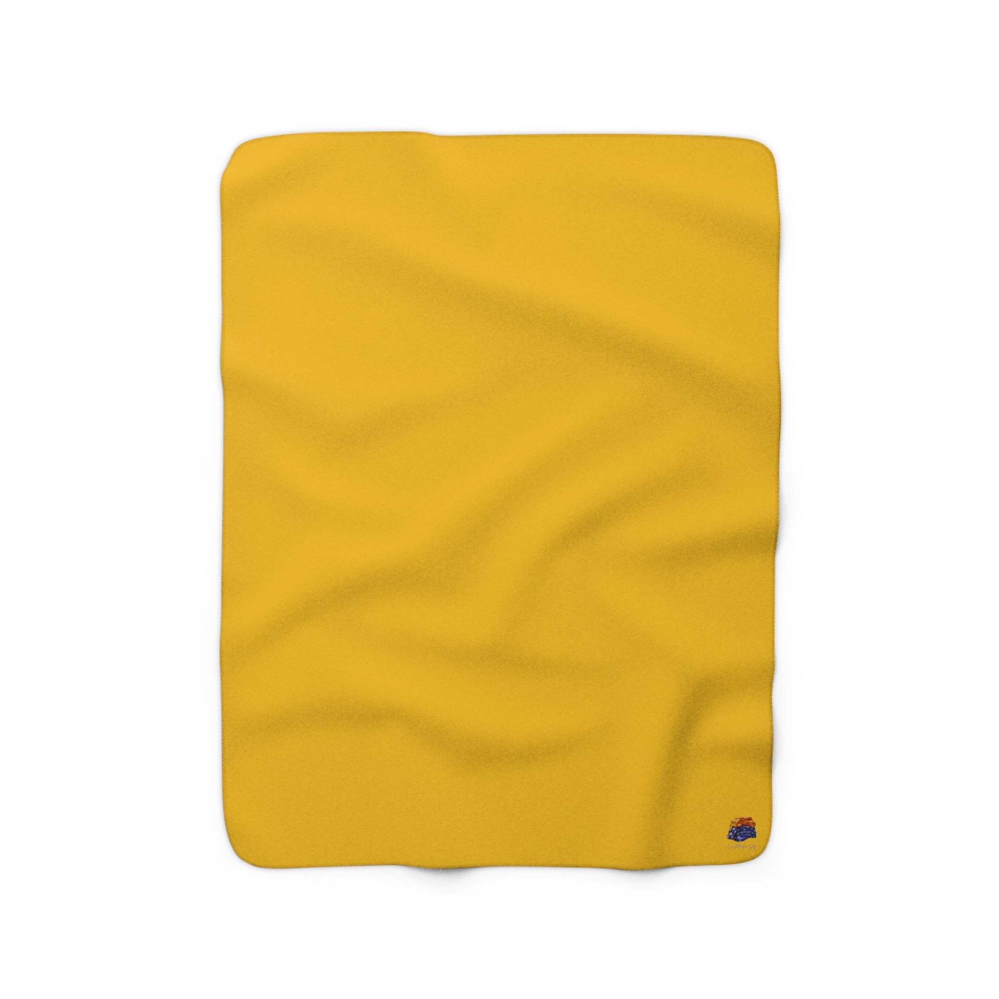 yellow cuddly blanket