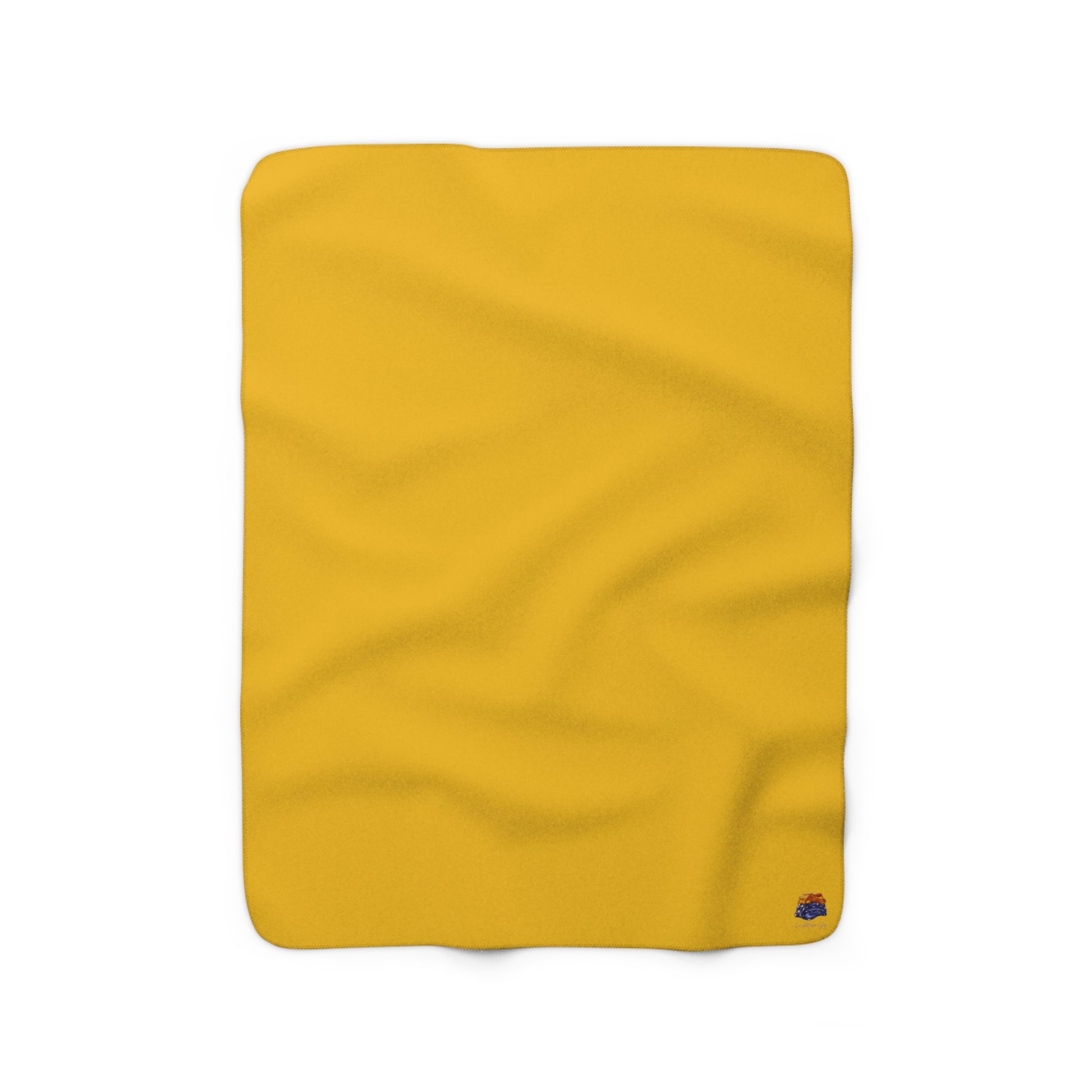 yellow cuddly blanket