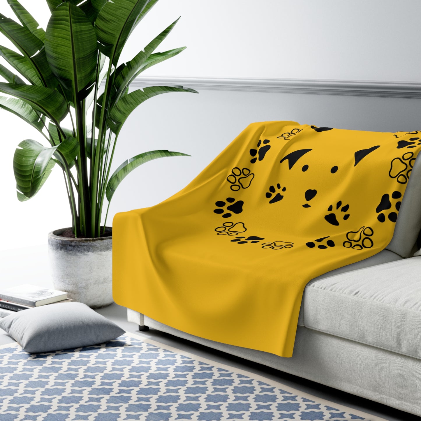 LUXURIOUS COZY BLANKET: THE EPITOME OF COMFORT AND WARMTH | Yellow dog 