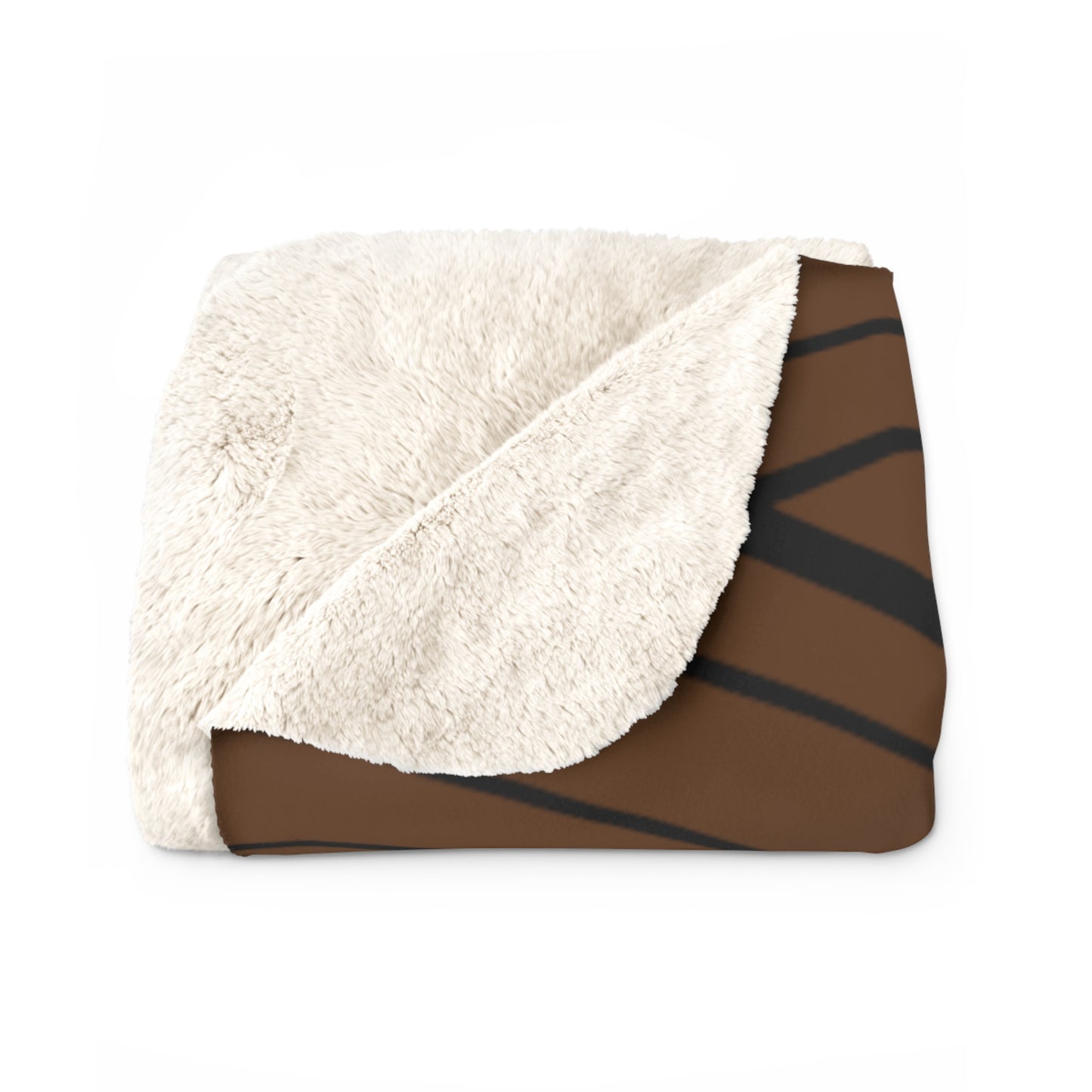 LUXURIOUS COZY BLANKET: THE EPITOME OF COMFORT AND WARMTH | Pattern waves brown