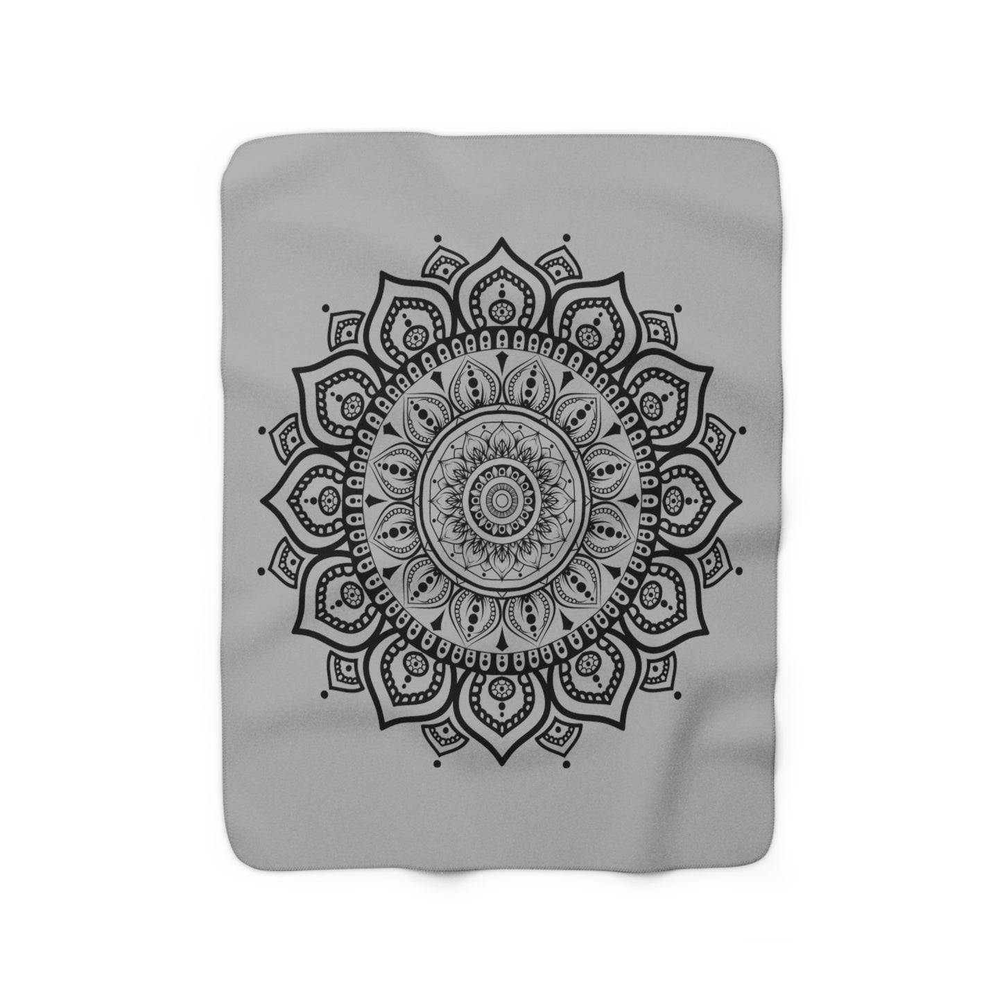 kuscheldecke mandala Grau 