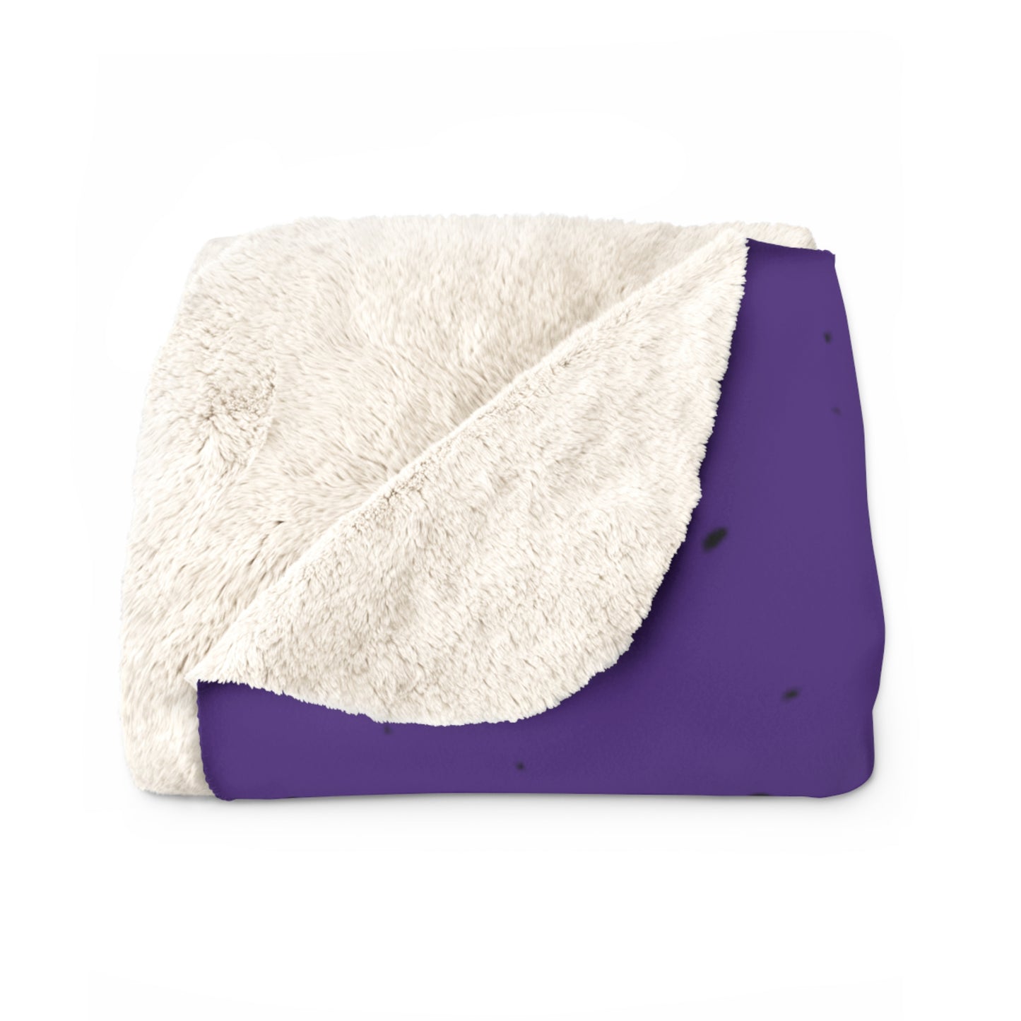 KUSCHELDECKE Muster Punkte Violett