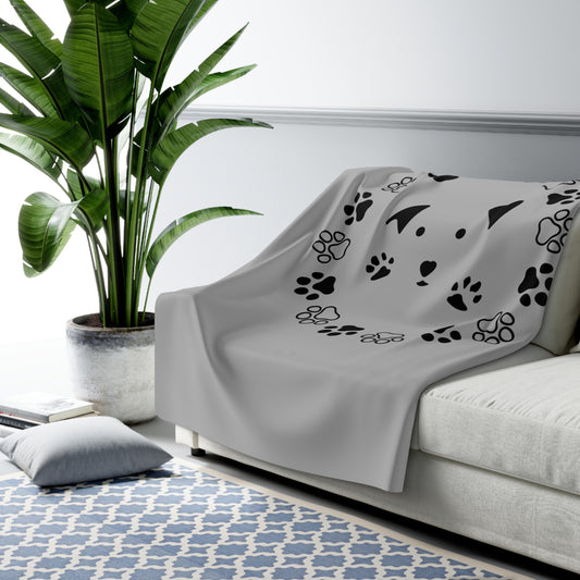 LUXURIOUS COZY BLANKET: THE EPITOME OF COMFORT AND WARMTH | Dog Gray 