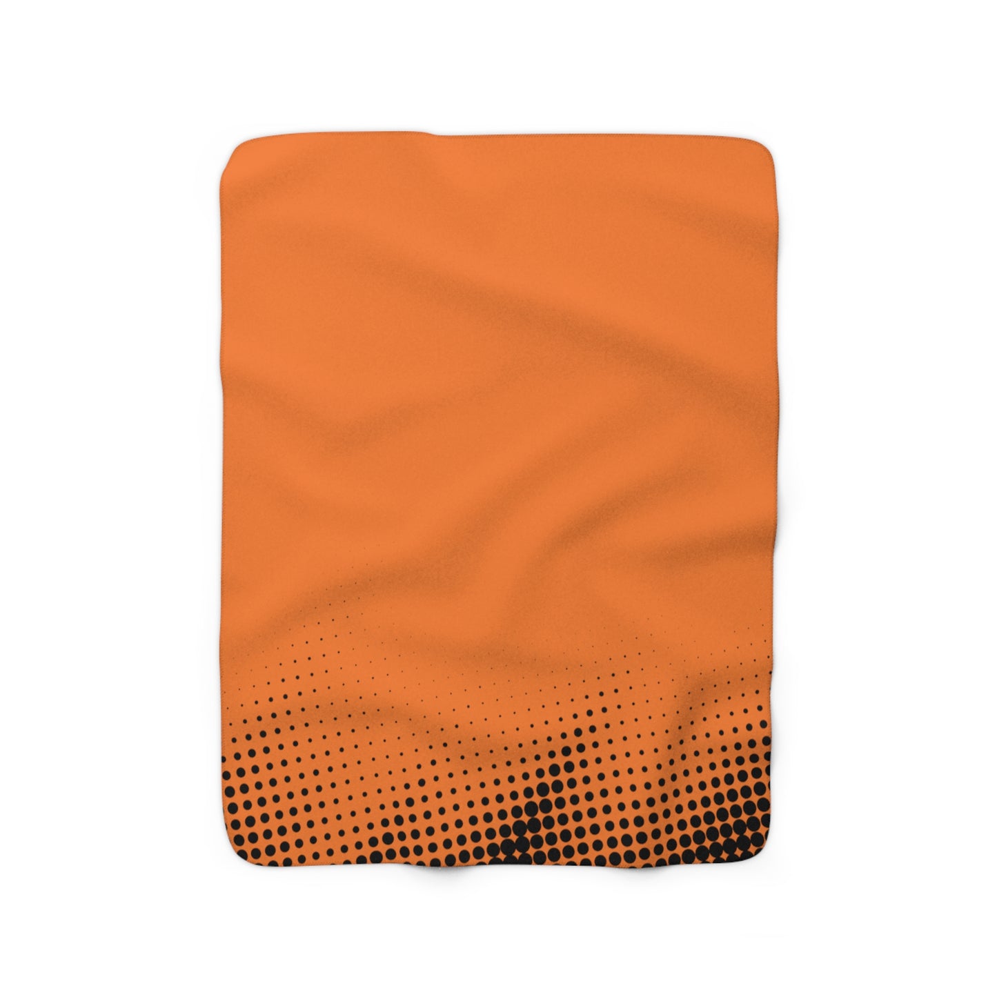 Kuscheldecke Wellen Punkte Orange