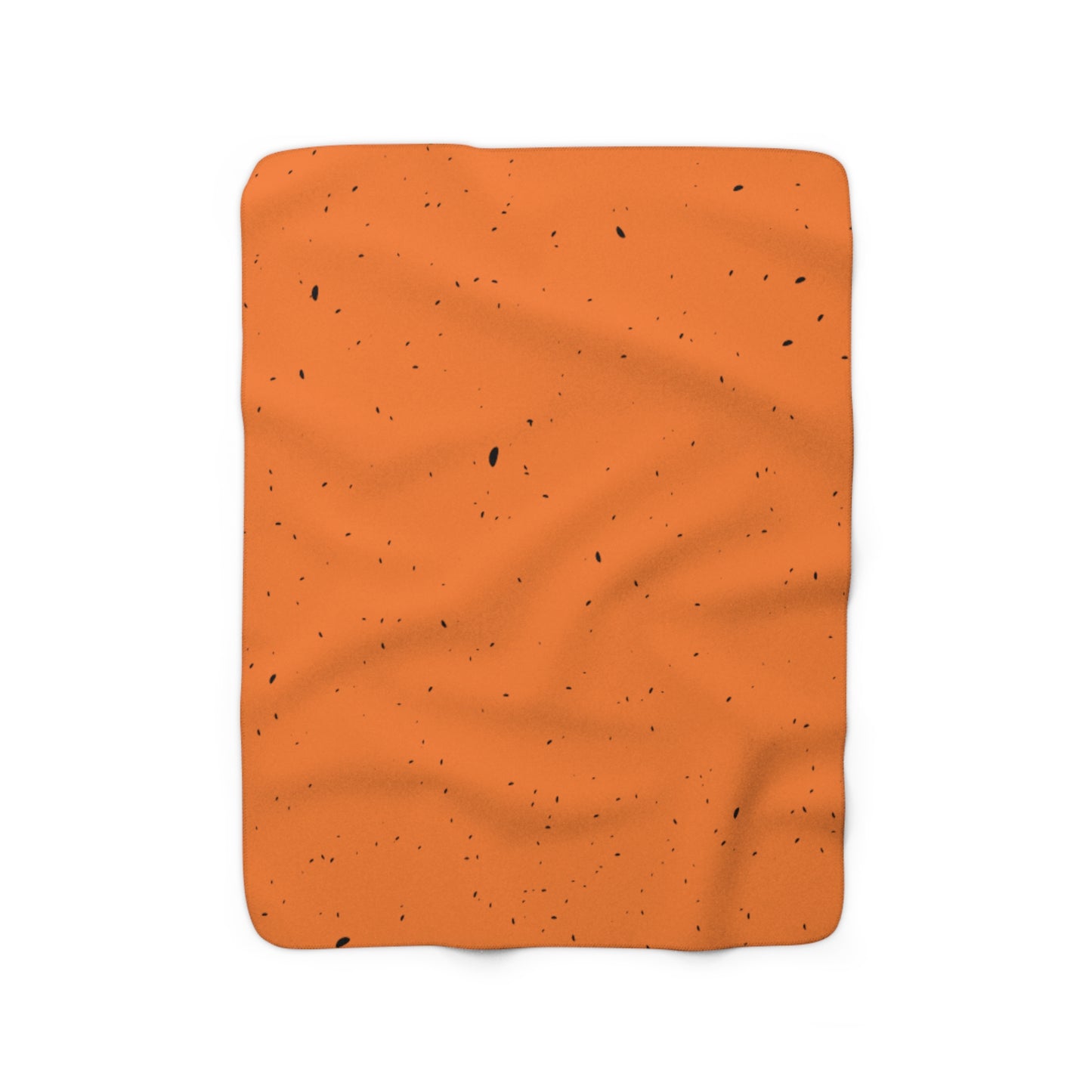 Kuscheldecke Muster Punkte Orange