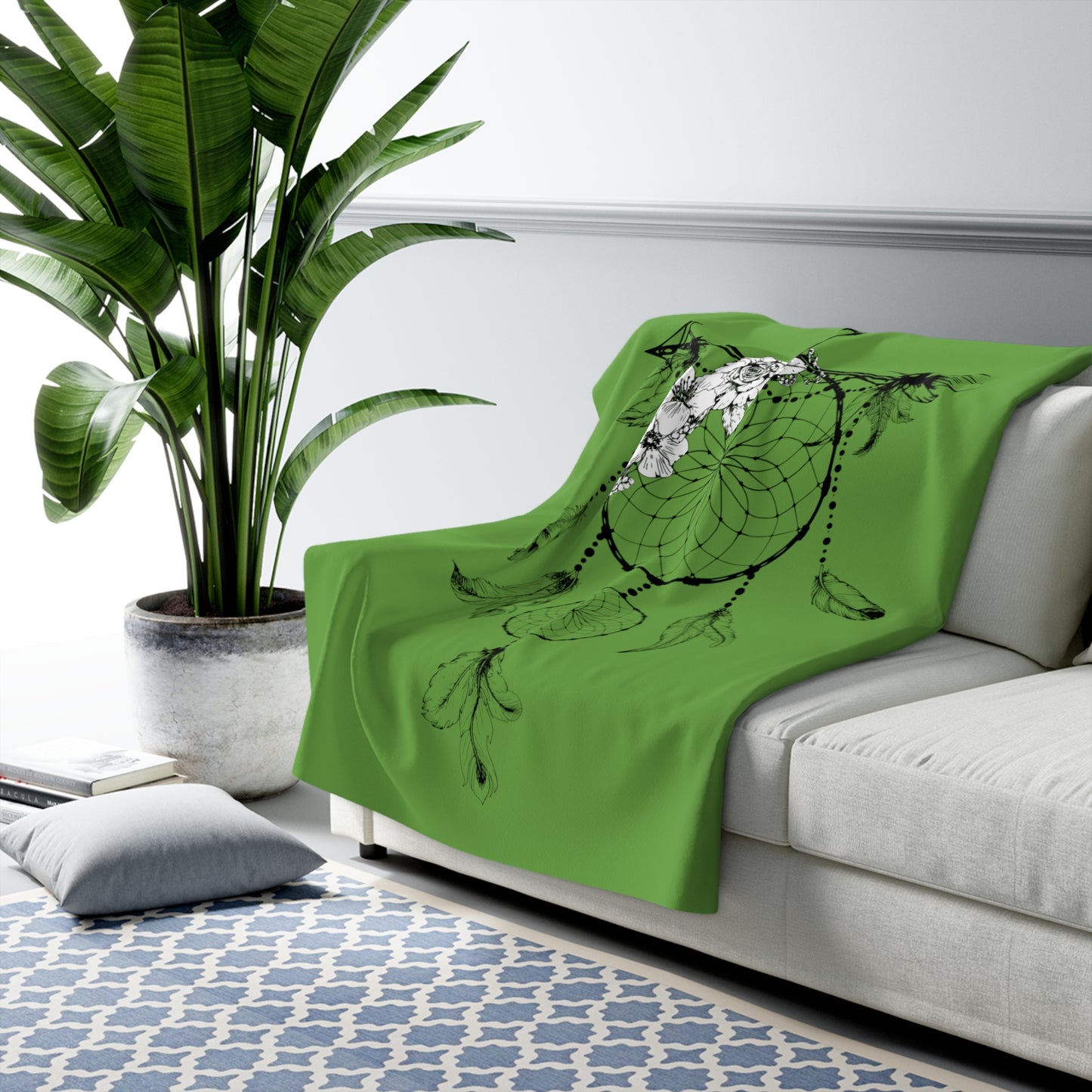 LUXURIOUS COZY BLANKET: THE EPITOME OF COMFORT AND WARMTH | Dreamcatcher2 Green